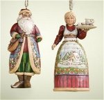 Santa and Mrs. Claus Ornaments